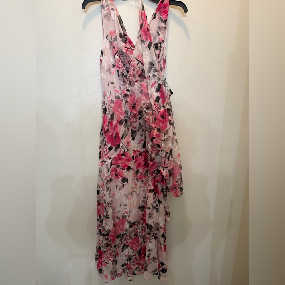 NWT Alex Evenings Sleeveless Floral Cowl Neck‎ Gown With Shaw Size 4 - Picture 4 of 11